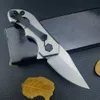 Knife 0022 Small Folding Knife Stonewashed Blade Pocket Survival Tactical Camping EDC Knife Navajas Carbon Fiber Handle Multi Knives