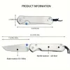 Mes Camping Messen EDC Utility Outdoor CR Opvouwbare Zakmes Jacht Tactical Gear Tanto 5Cr13Mov Blade Multi Survival Map