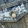 デザイナーデニムジャケット女性ブランド衣類女性秋のトップファッションポケット長袖レディースコート1月88日