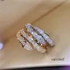 Designer Love Ring New Ladies Rope Knot Luxury With Diamonds Fashion Rings for Women Classic Jewelry 18K Gold Plated Rose Wedding Wholesale