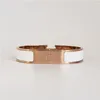 Bangle Rose Gold Enamel Bracelets Men And Women Fashion Everyday Accessories Party Valentines Day Gifts Drop Delivery Jewelry Otykn