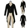Mode Men Tailcoat Mens Jackor Victorian Black Breattable Retro S-4XL Size S ~ 4xl Soft Steampunk Clothes Coat 240108