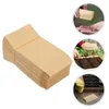 Take Out Containers 100 Pcs Seed Bag Brown Kraft Paper Storing Corn Bags Pouch Rice For Wheat Packing Packaging Storage Garden