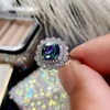Cluster Rings Caoshi Luxury Delicate Finger For Women Brilliant Crystal Zirconia Utsökt Design Högkvalitativ jubileumsgåva Mamma