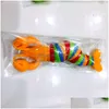 Autres fournitures de fête festives LED Caterpillar Jouets Homard Requin Dauphins en forme de jouet sensoriel amusant peut être tordu avec désinvolture Adt Dhz3A