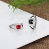 Designer Ring Dy Rings Twisted Two-Color Cross Women Fashion Platinum Plated Black Silver Jewelry Rings