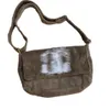 Vintage fluwelen crossbody tas mode brief bedrukte messenger bags voor dames pluche handtassen