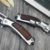 سكين Huaao القتالي زعنفة الشفرة في الهواء الطلق الصيد jackknife edc أدوات التخييم فائدة الدفاع عن النفس التكتيكية قابلة للطي سكين الإنقاذ
