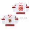 Vladislav Tretiak CCCP Russia Hockey Jersey Happy Gilmore Dean Youngblood Hamilton Mustangs Wayne Gretzky Canada Charlie Conway Waves Bombay