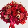 Fiori decorativi 12 pezzi di fiori di rosa artificiali Accessori da sposa fai-da-te Crea fermagli per capelli da sposa Fasce per abiti leggeri