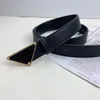 Designer belt Fashion Casual belt Retro Triangle label Men's and Women's belt 3.0cm high appearance level 8 color optional box