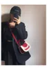 Saco de cabelo de outono e inverno feminino 2024 nova moda coreana retrô carregando uma pequena bolsa quadrada com um ombro de ombro único saco crossbody 022
