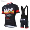 Rowerowe koszulki 2021 Team BH Cycling Clothing Men Cycling Set Ubranie rowerowe Oddychanie zużycie rowerów przeciwprowieniowych/Jersey SetsL240108