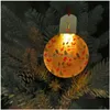 Другие принадлежности для праздничных вечеринок Светящаяся сублимационная пустая акриловая светодиодная лампа Рождественские украшения Ночник Круглой формы Подвесной зал Dhoqf