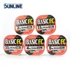 SUNLINE BASIC FC 100% Original, ligne de pêche en Fiber de carbone de couleur transparente, adaptée à de nombreuses méthodes de pêche, 225/300M, 240108