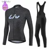 Cycling Jersey Sets Liv femmes équipe hiver polaire à manches longues cyclisme maillot ensemble montagne vélo vêtements porter Ropa Ciclismo course vélo maillot costume L240108