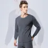 S-XXXXL hommes grande taille sous-vêtements thermiques ensembles hommes bas d'hiver Plus épais chaud col rond sous-vêtements pantalons homme longs Johns 240108