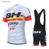 Rowerowe koszulki 2021 Team BH Cycling Clothing Men Cycling Set Ubranie rowerowe Oddychanie zużycie rowerów przeciwprowieniowych/Jersey SetsL240108