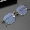 Sunglasses Frames Version Vintage Titanium Round Eyeglass Frame M3104 Women Men Original Box Case Prescription Len Eyeglasses For Wen