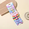 Hair Accessories 10pcs Selling Children's Clip Set Dovetail Float Angle Ribbed Ribbon Wholesale