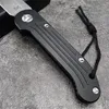 HUAAO 135 Automatic Folding Knife 3.375" D2 Plain Blade, Black Aviation Aluminum Handles Tactical Survival Knife Outdoor Camping Tactical Defense Edc Tool BM 8551 3300