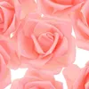 Decorative Flowers 100 Pcs Dinning Table Decor Artificial Rose Fake Roses Heads Flower Faux Crafts Bride