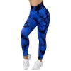 Tie Dye Yoga Pants Leggings Women High Waist Yoga Clothing Running Sports Fitness Workout Push Up Tights Scrunch Butt