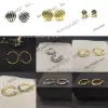 designer jewelry earing Silver Designer Women Gold Earrings Hoop Earring Trendy S925 for Round Sterling Earstuds Popular Stud 2023 Retro Twist Pearl