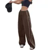 Y2k Women Drawstring Jogger Pants Streetwear Korean Harajuku Parachute Pants Men Sports Sweatpants Wide Leg Trousers Clothes 240108