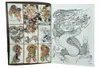 Manuscrits de tatouage Dragon Figure dos complet Tatoo livres modèle Chine dessin tête sur épaule livre tatouages manuscrit vente 240108