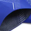 Blauw breien compressie enkelbrace mouw voetbescherming met antislipband voor sport fitness heren en dames 240108