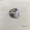 Designer Ring Pierścienie Dy Twisted Wire Diamond Women Fashion Platinum Splated Micro Diamond Trend wszechstronny styl