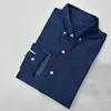 Polos pour hommes Chemise Ralphhs à manches longues pour hommes Vêtements de printemps et d'automne Business et loisirs Spinning Laurenss pour hommes Slim Fit Denim coloré Petit cheval Chemise haut