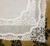 Set of 12 Wedding Bridal Handkerchiefs Ladies Cotton Hankies Crochet Lace Handkerchief Vintage Embroidered Hanky 12x12 240108