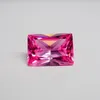 Loose Diamonds 10PCS /alot 8 10mm Rectangle Shape Princess Cut Pink Cubic Zirconia Stone Gemstone For Fashion Ring