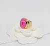 Band Rings 2024 Luxury quality charm punk band ring with pink color in 18k gold plated have stamp box PS3723A