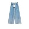 Classic Tie Dye Jeans Women Designer Denim Spods Sfers High Street Hip Hop prosta noga dżins