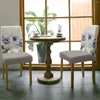 Housses de chaise rustique Vintage fleur bleue libellule couverture pour siège de cuisine salle à manger housses extensibles Banquet El maison