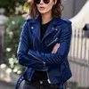 Jackor Fashion Faux Leather Moto Biker Zipper Winter Jacket Women 2022 Punk Streetwear Coats Long Sleeve Casual Jackets New Veste Femme