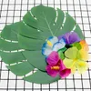 Dekoratif Çiçekler 72pcs Simülasyon Çiçek Hawaii Decors Sahte Hibisci Süsler (Rastgele Renk)