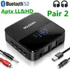 Anslutningar APTX LL Low Latency Bluetooth 5.0 Sändarmottagare CSR8670 RCA 3,5 mm 3,5 AUX SPDIF Jack Wirlesss Audio Adapter för TV PC -bil