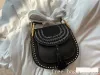 hot sale 9A Designer Ladies Fashion Metallic Leather Messenger Handbag produces vintage suede fringe saddle bag Classic versatile crossbody purse