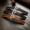 Handmade Retro Leather Watch Strap 18mm 19mm 20mm21mm 22mm Watchband Wristband Accessories for Brand 240106