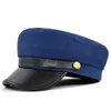 Basker vintage marin cap platt armé åttonal hatt topp basker hattar varma sboy höst vinter utomhus resor