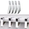 Kitchen Storage 6pcs/set Stainless Steel Anti-Slip Tablecloth Clamps Non-slip Securing Holder Wedding Camping Promenade Table Cover Clip