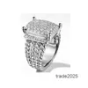 Designer Ring Pierścienie Dy Twisted Wire Diamond Women Fashion Platinum Splated Micro Diamond Trend wszechstronny styl