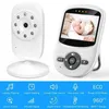 SM24 Baby Monitors 2,4 tum LCD-skärm+Baby Camera 2-vägs Talk Newborn Cry Alarm Lullabies Night Vision Security Monitoring Camera