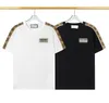 60G68B designer t-shirt zomer korte mouw oversized t-shirt mannen t-shirt tee zwart wit heren kleding