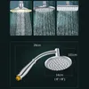 Bathroom 6 8 inch shower head ABS Chrome water saving bathroom rain spa square handheld ELA0871 240108