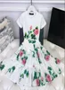 Summer Baby Girls Dresses Princess Party Comfort Comfort Kids Clothes Cartoon Print Short Sleeve Cotton Girl Dress4789748